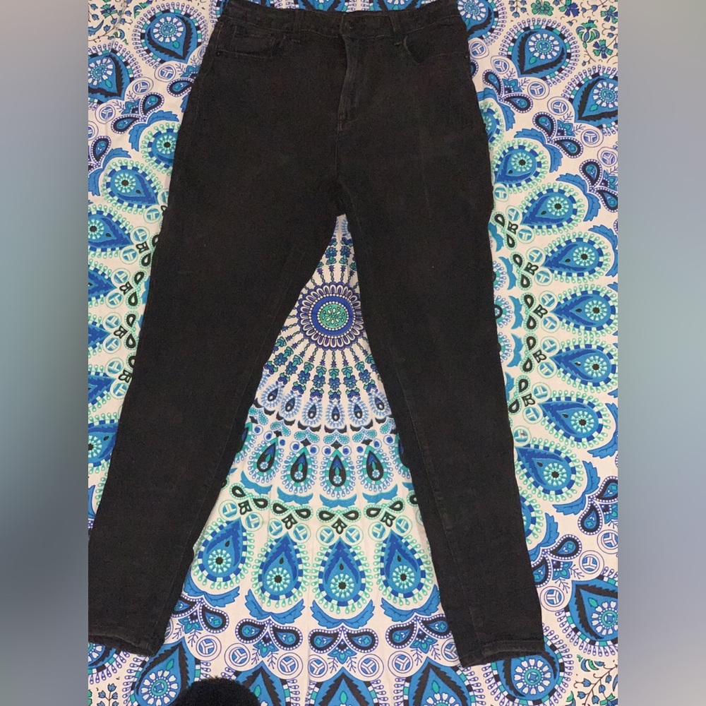 Charcoal NOBO Junior Girls Skinny Jeans